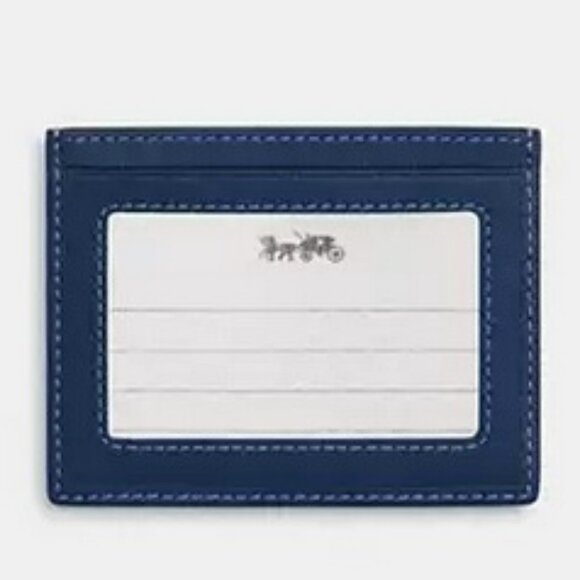 Coach Deep Blue Signature Denim Belt Bag & Card Wallet Double Bundle, NWT - Picture 3 of 9